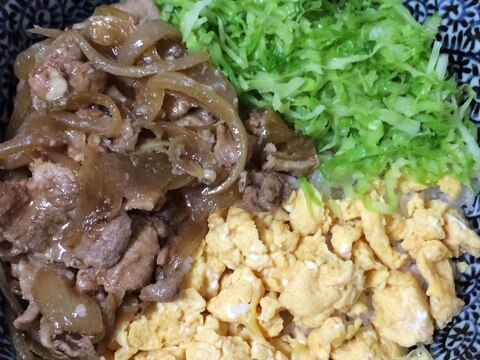 三色丼